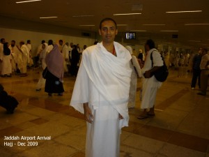 Arriving at Jaddah Airport for Hajj