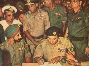 General Niazi Surrendering in Public Ceremony